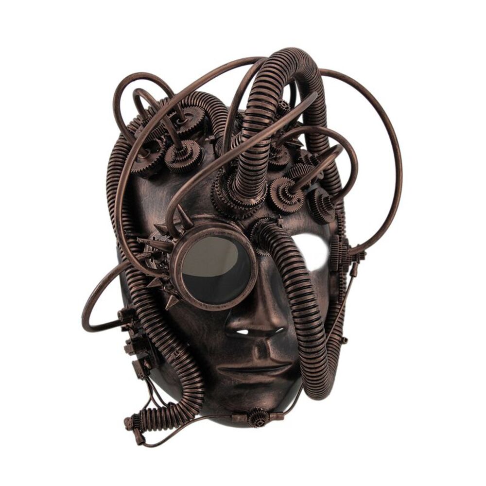 Scratch & Dent Man Droid Full Face Steampunk Cyborg Mask w/Goggle